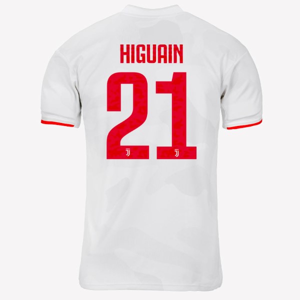 Camiseta Juventus NO.21 Higuain 2ª 2019/20 Gris Blanco